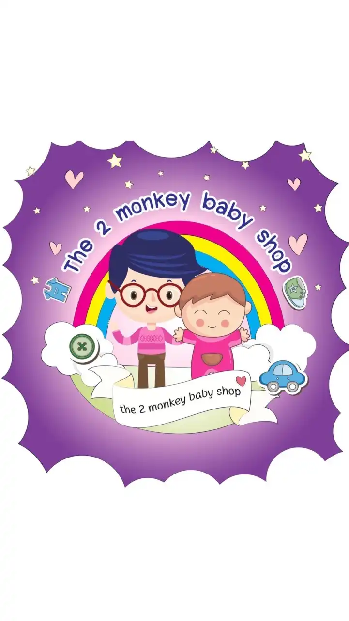 The2monkeybabyshop สติกเกอร์กันน้ำชื่อลูก ตัวรีดกำมะหยี่