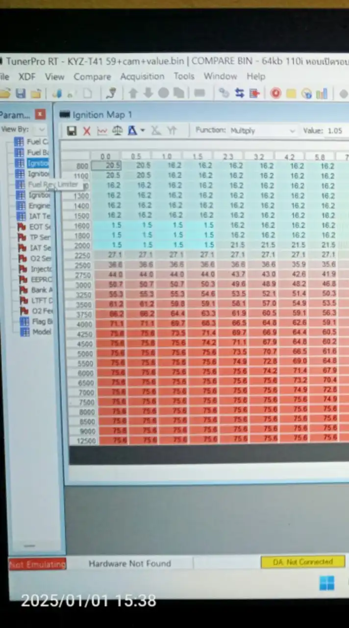 remap กล่อง ECU รถจักรยานยนต์ honda