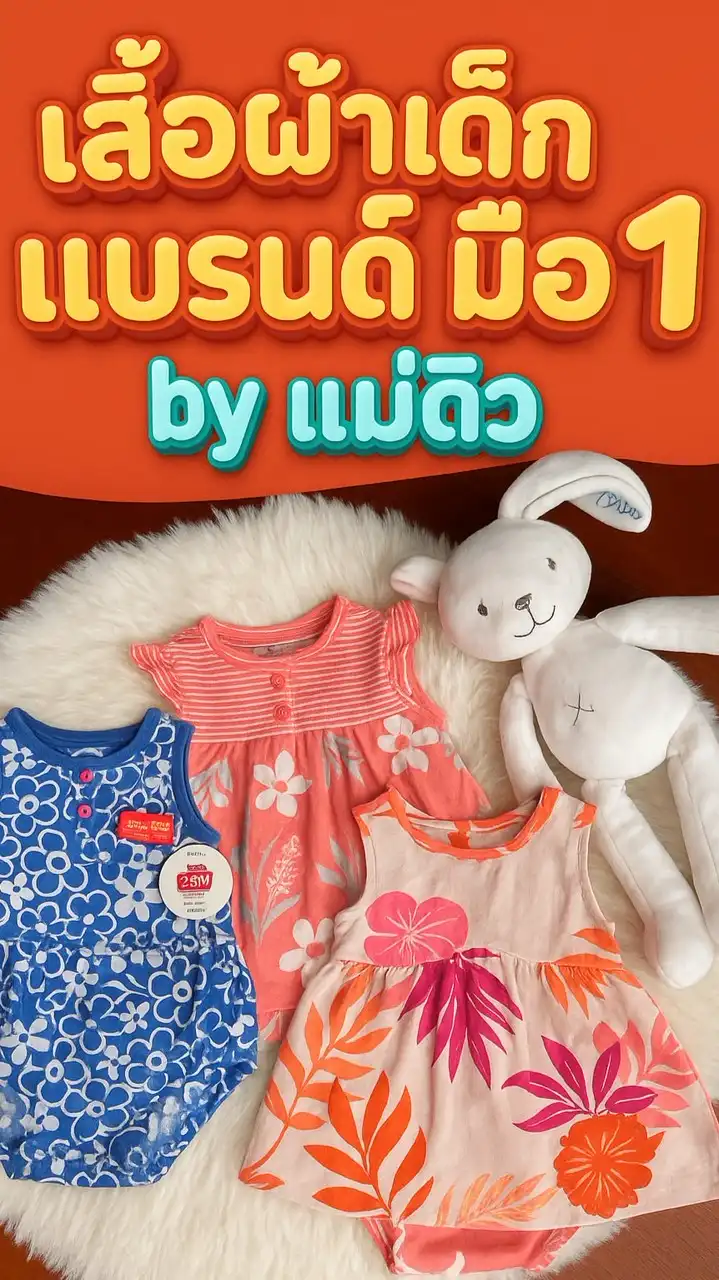 เสื้อผ้าเด็กแบรนด์ มือ1  by แม่ดิว