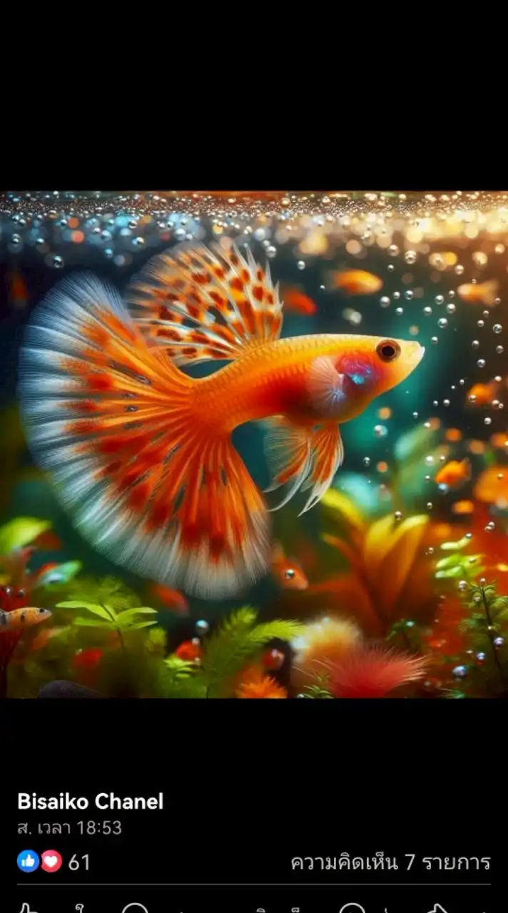ปลาหางนกยูง By Little Fish Guppy