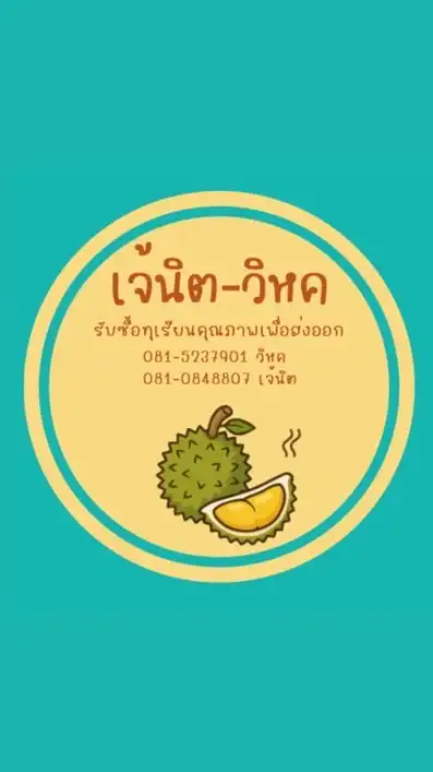 แผงทุเรียนเจ้นิต-วิหค ท่าแซะ