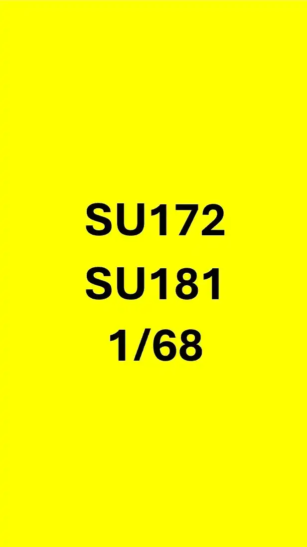 SU172 I SU181 - 1/68