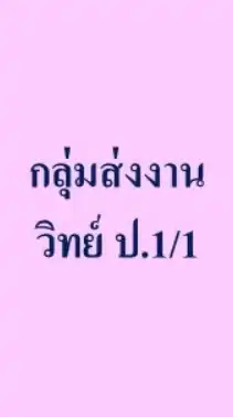 กลุ่มส่งงาน  วิทย์   ป.1/1