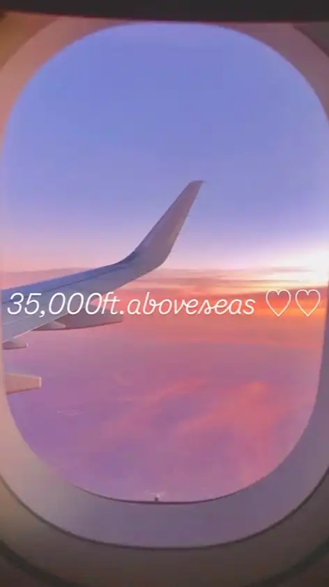 🛩️35,000ft.aboveseas✨🌷💖