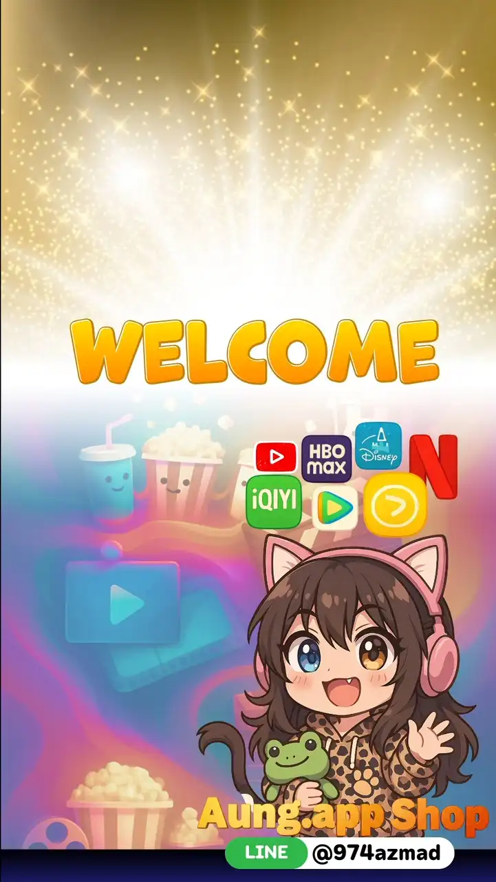 หาร Netflix, Hbo max, Disney App Premium ByAung ♥