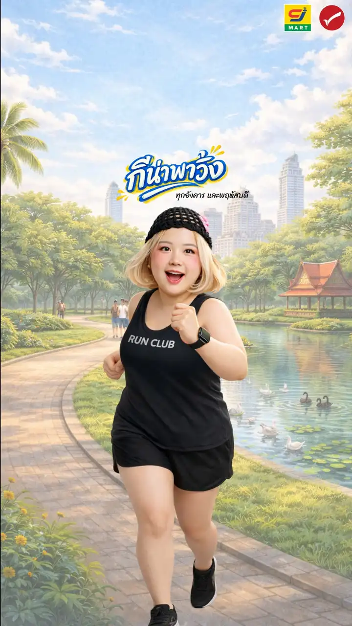 กีน่าพาวิ่งวันอังคารและพฤหัส