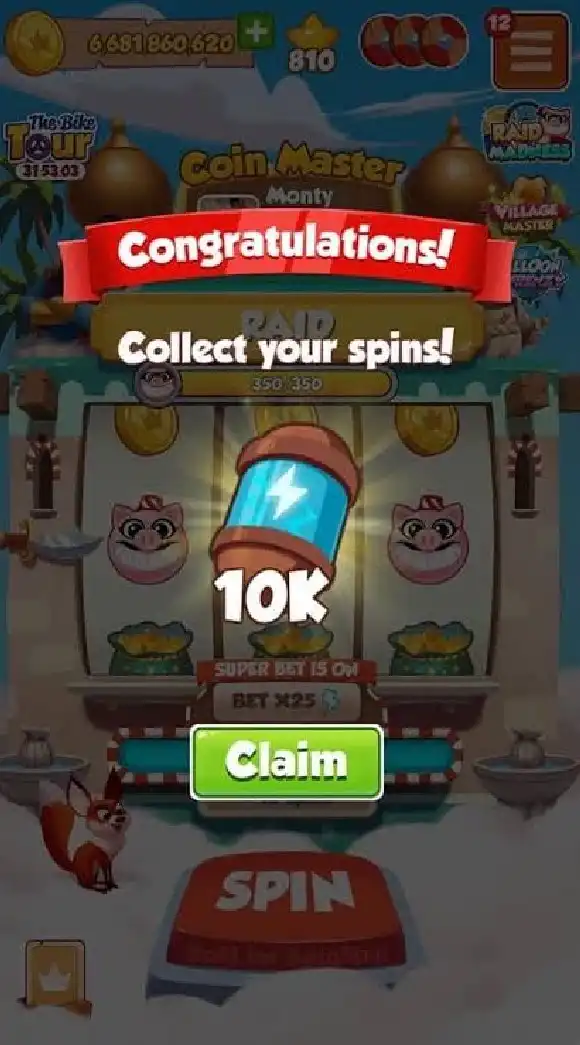 สปินฟรีทุกวัน [coinmaster]  √√√