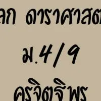 โลก ดาราศาสตร์ม.4/9ครูจิตฐิพร