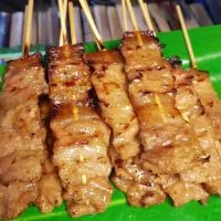 เนื้อย่าง หมูย่าง ไส้ย่าง น้ำจิ้มแจ่ว