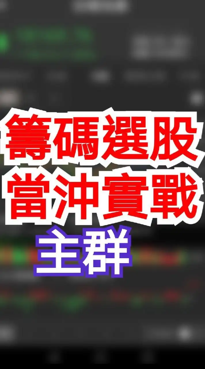 籌碼選股 當沖實戰 🇹🇼