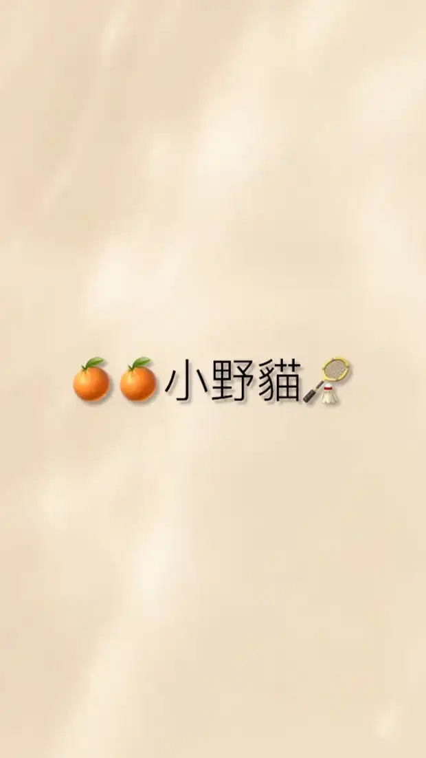 🍊橙橙小野貓🍊羽球團