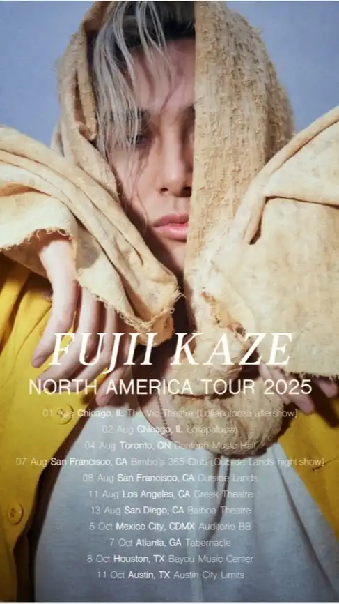 藤井風さん北米ツアー&フェスの専用オプチャです。