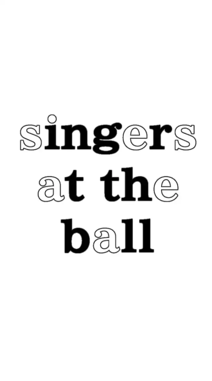 singers at the ball