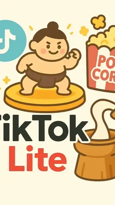 tiktok lite 紙相撲、ポップコーン、餅つき