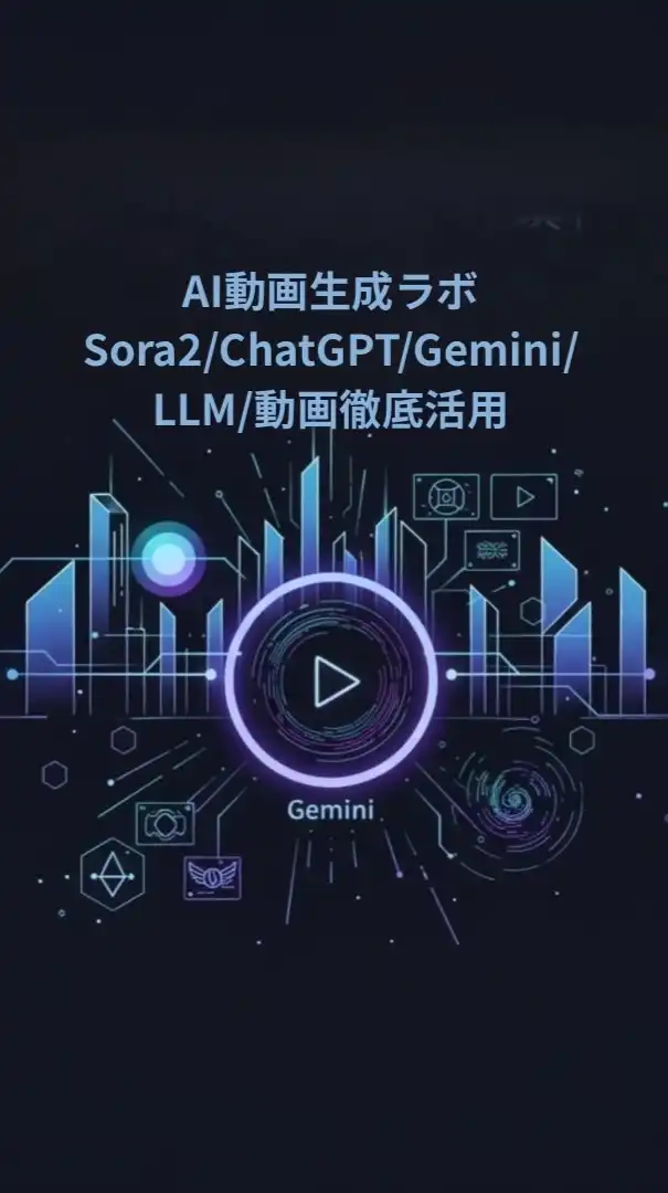 AI動画生成ラボ Sora2/ChatGPT/Gemini/LLM/動画徹底活用