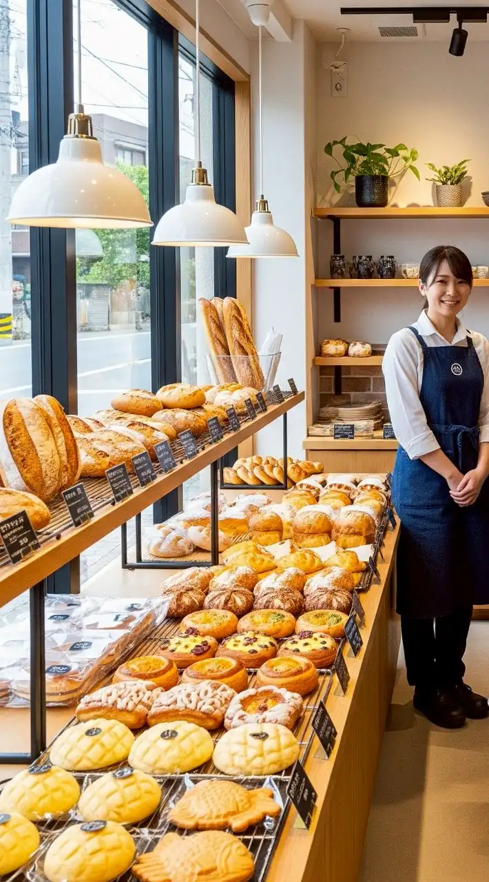 パン屋さんで仕事してるみんな集まれんこん♡