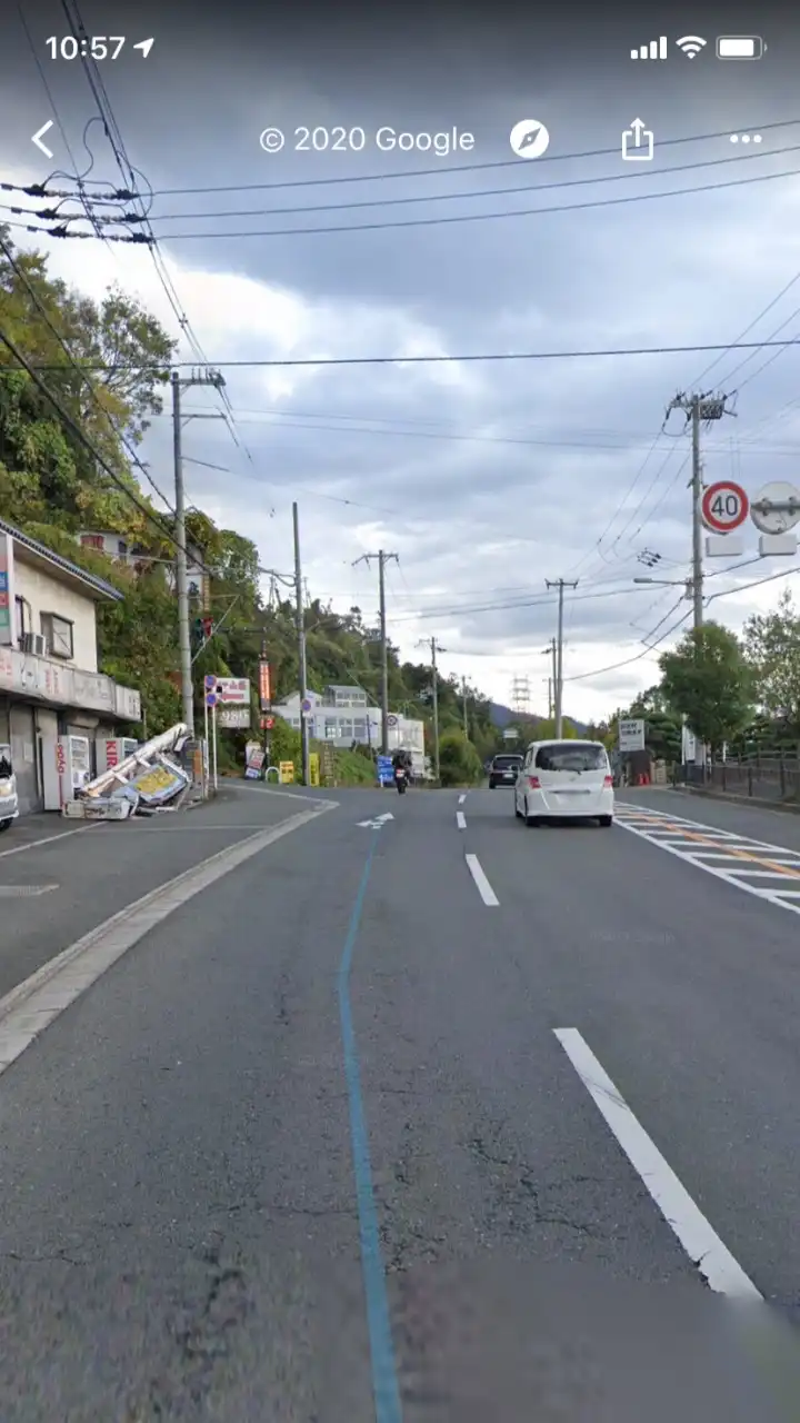 阪奈道路 登り区間