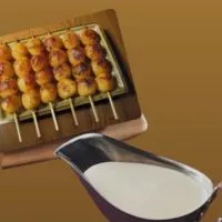 べシャメルソースと焼き団子