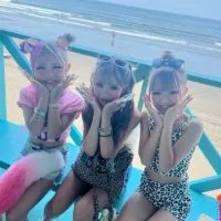 ゆなち、らら、りゅあ、の、推しあつまれー